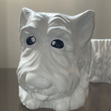 Duo of vintage pot pot dogs ceramic 70s-80s