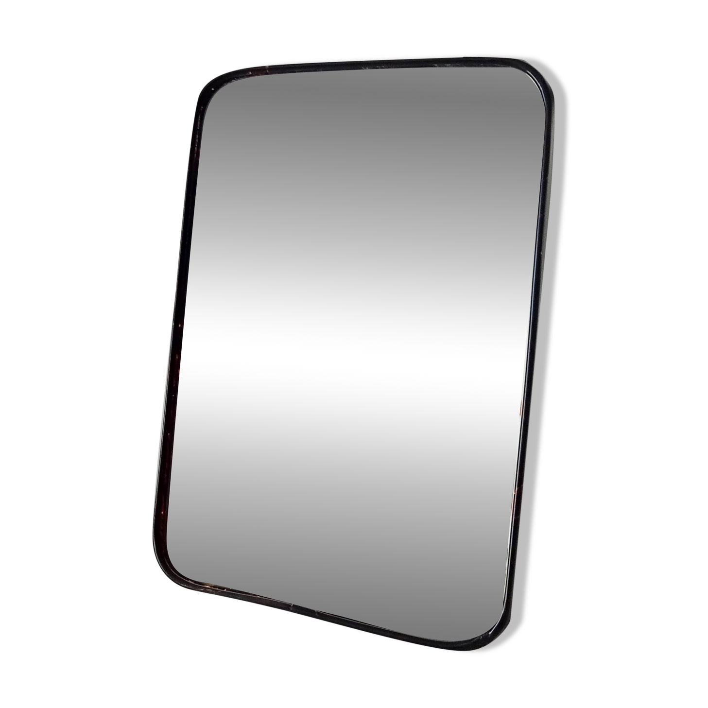 Vintage barber style tabletop mirror