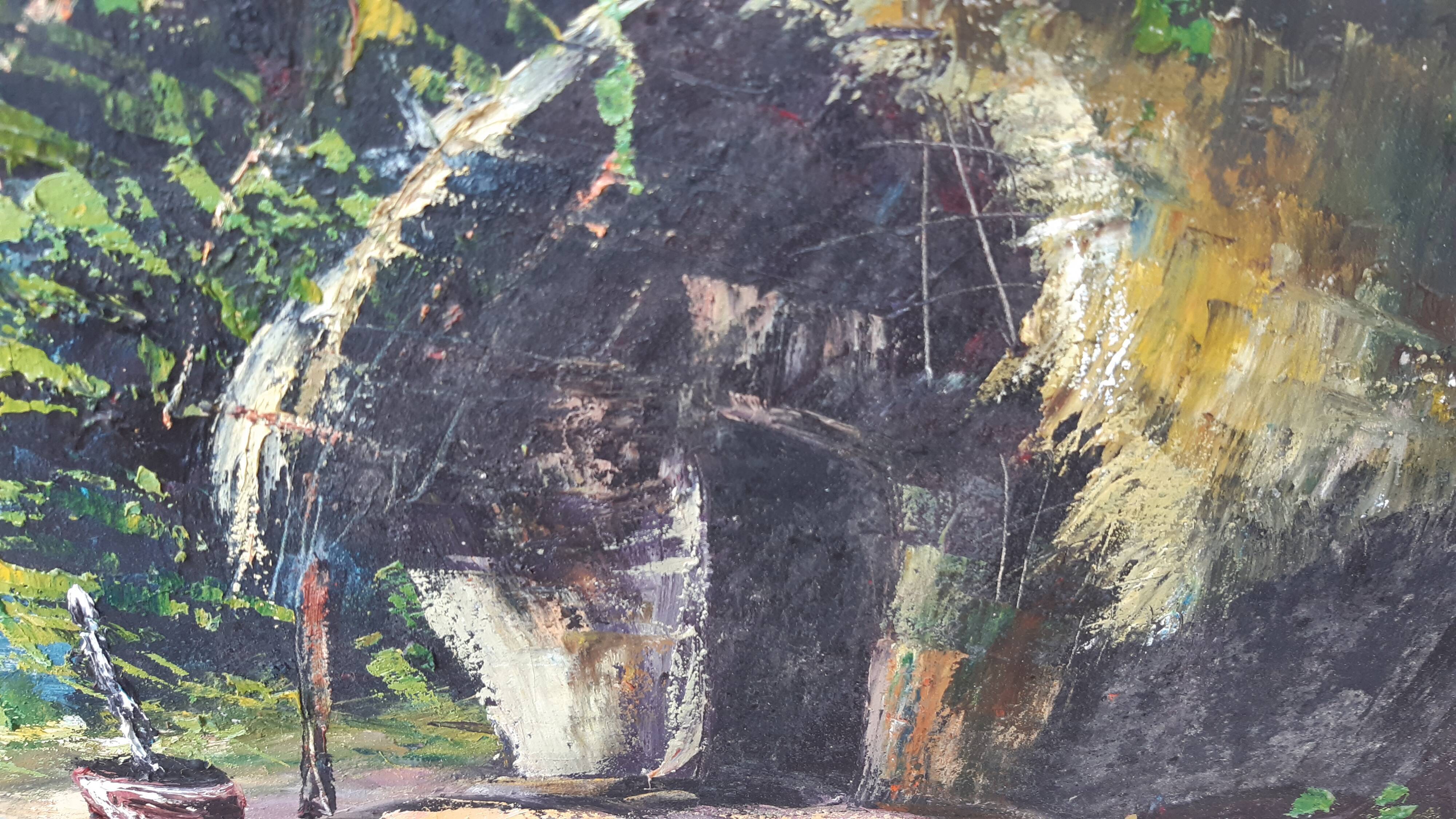 Oil on canvas Africanist 179x78