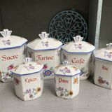 Spice jars and condiments