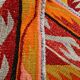 6x9 Orange & Balck Handmade Tribal Vintage Kilim Rug
