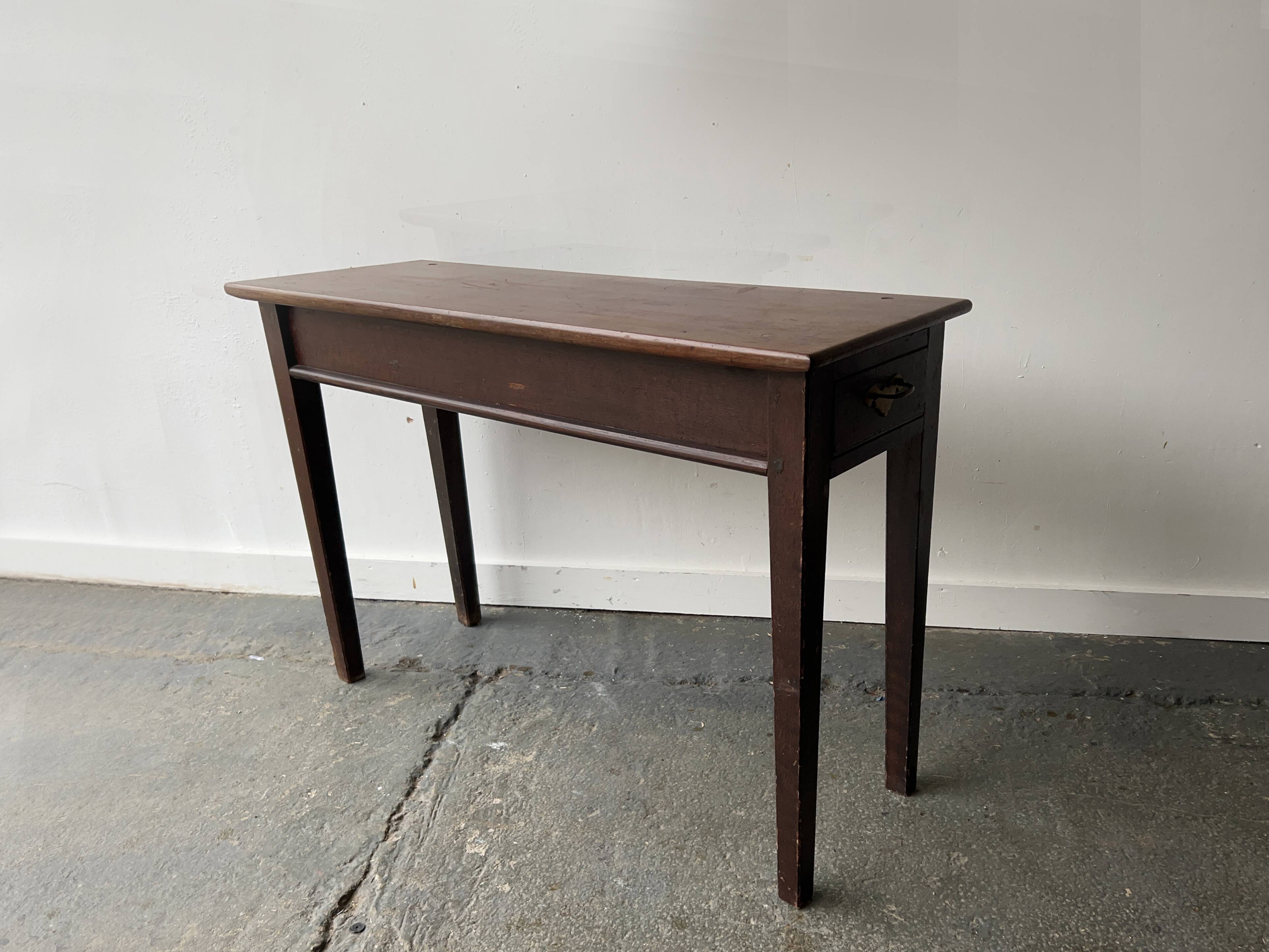 Edwardian solid wood side / console table circa 1880–1910