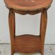Selette pedestal side table Louis XV style with decorated marquetry and rosewood - 1900s