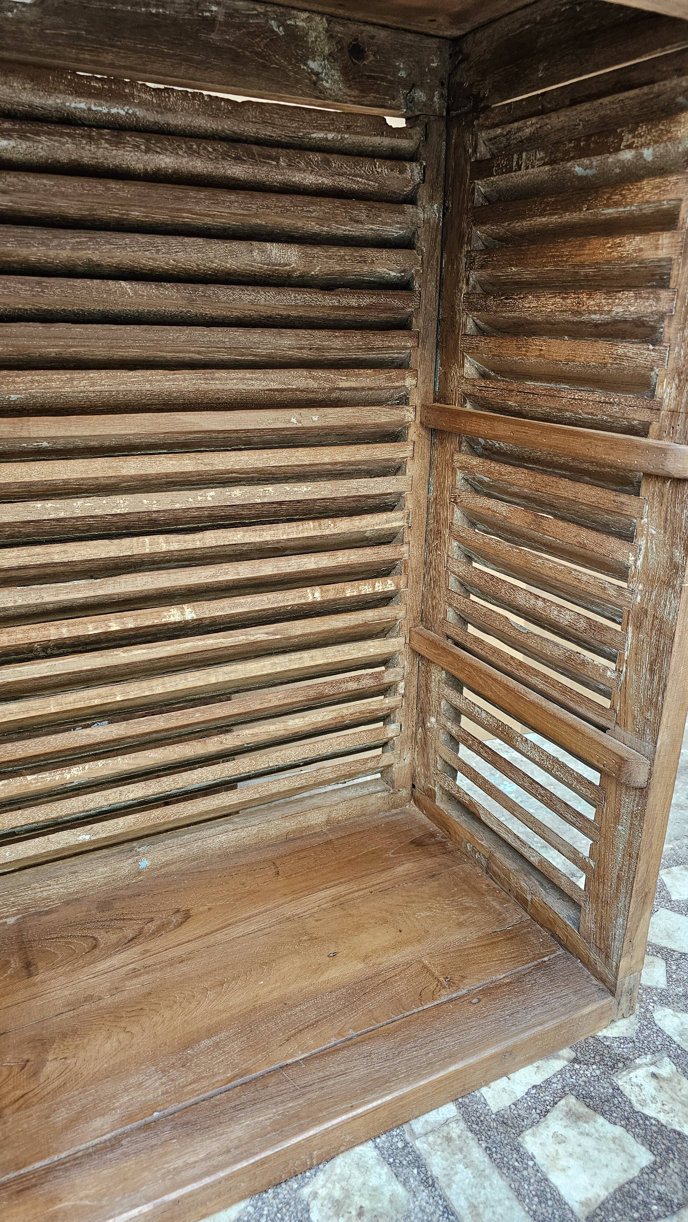 Old teak shop counter from Burma.