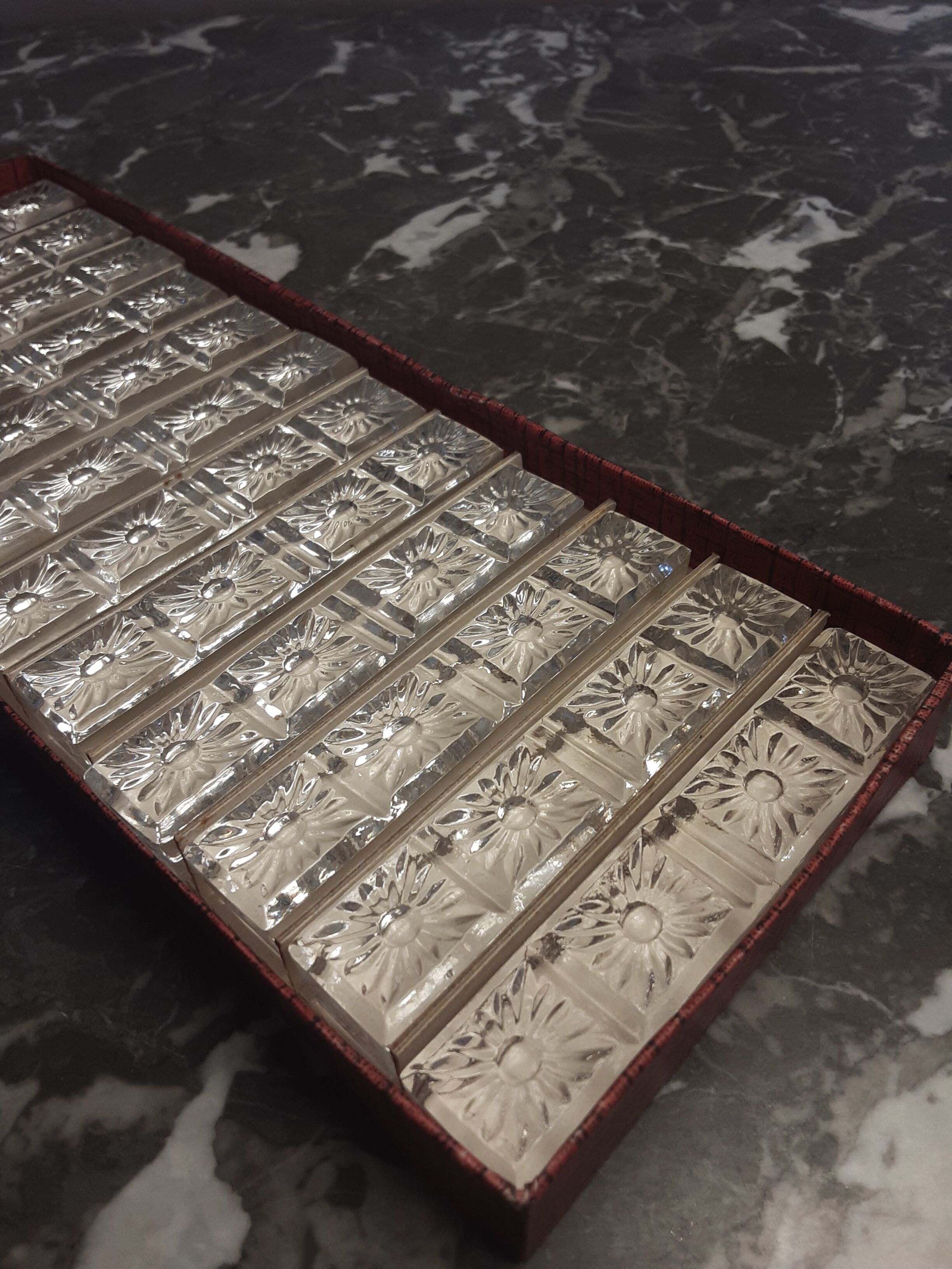 Crystal knife holder box - year 60