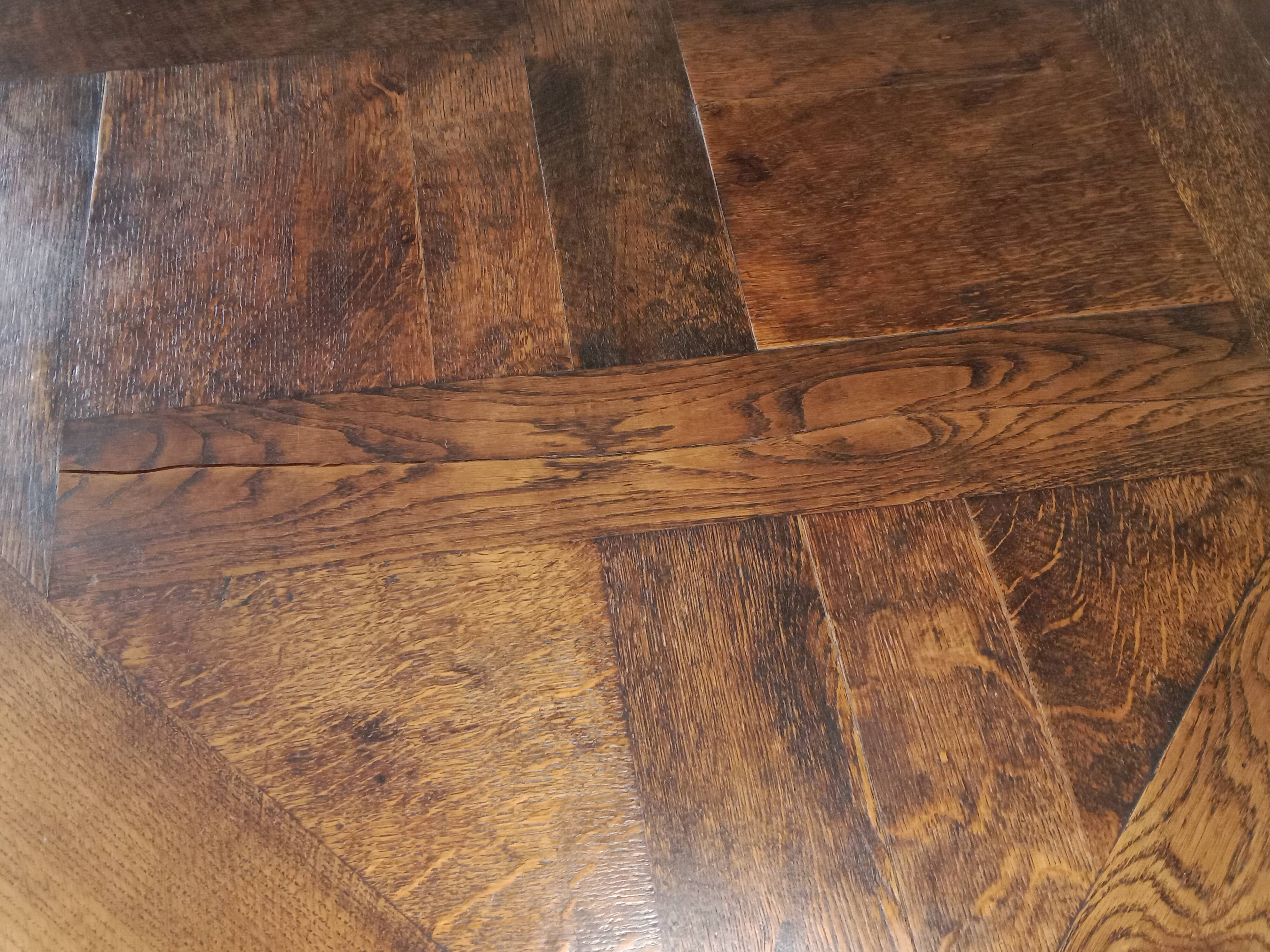 Solid oak dining table