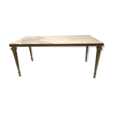 Table basse en marbre onyx  années 50-60