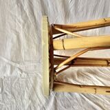 Vintage bamboo and rattan bar stool