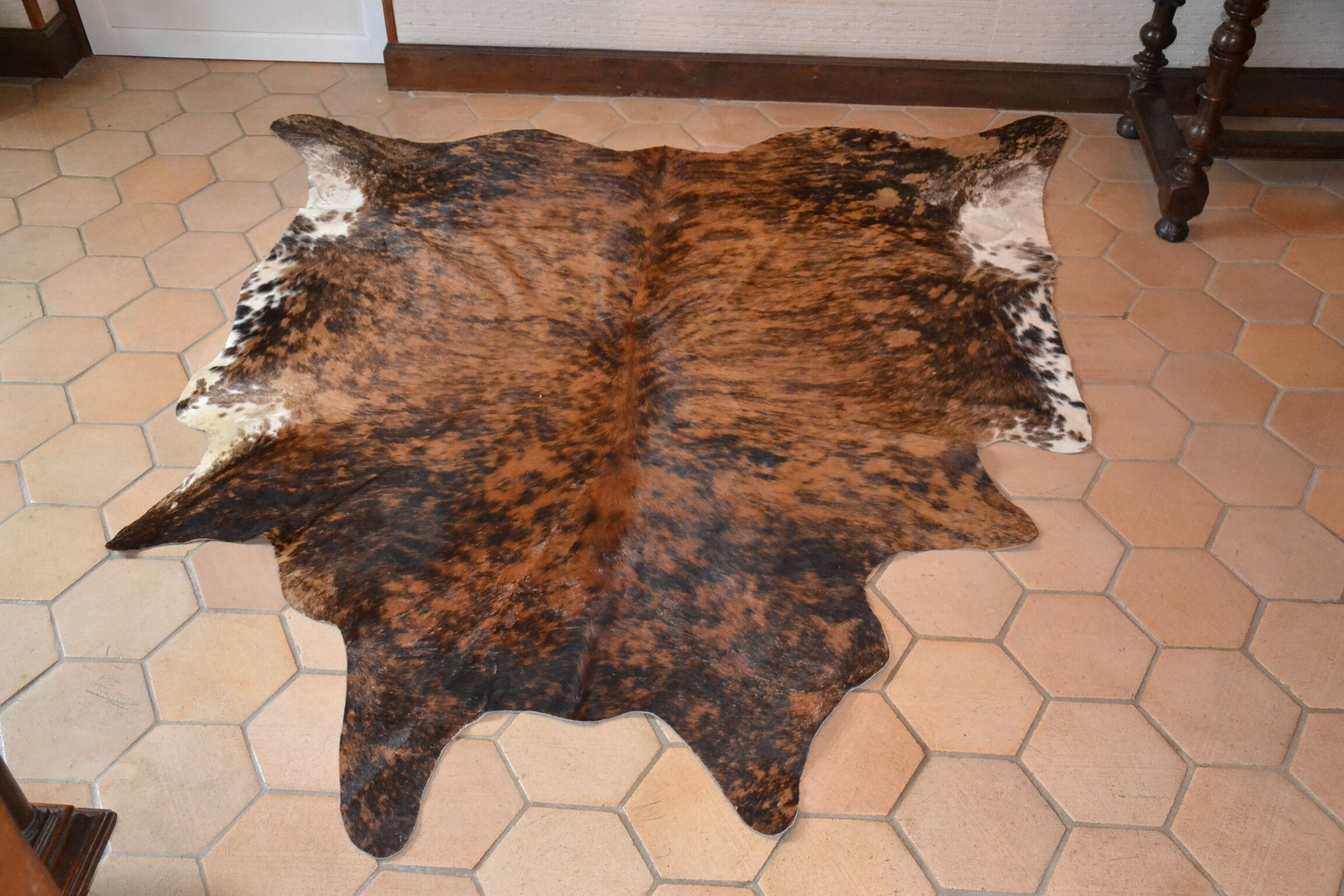 Genuine cowhide carpet