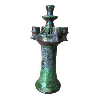 Tamegroute pottery candle holder