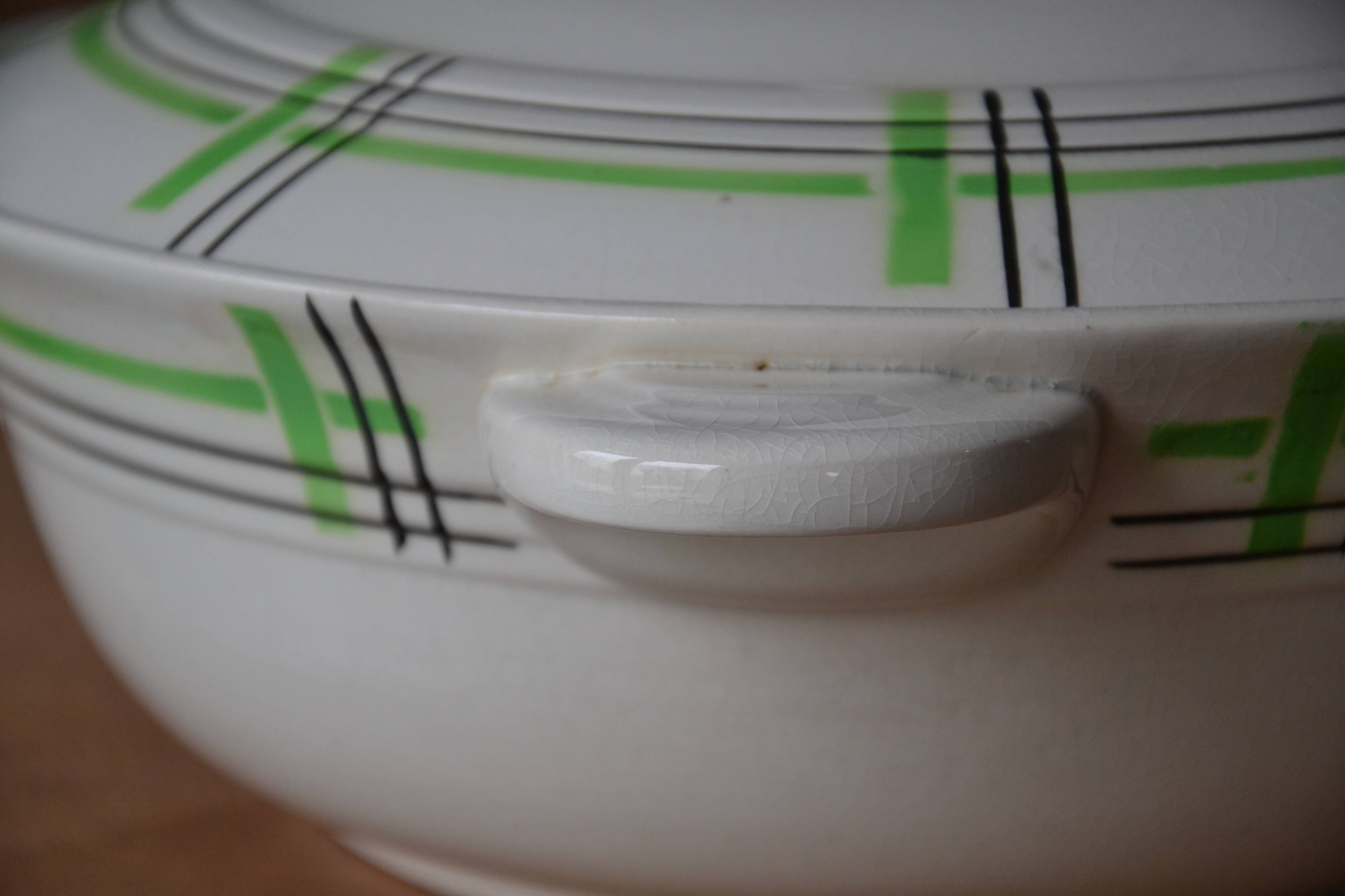 Ceranord St Amand tiled soup tureen