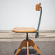 Chaise de bureau bois et métal