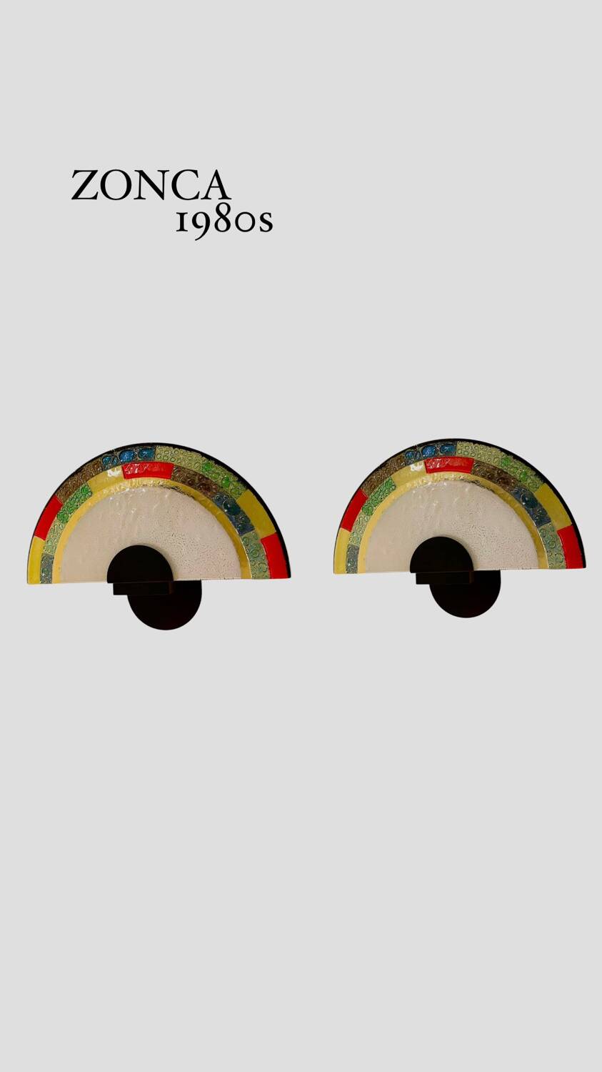 Murano wall lights by Zonca, large model, Italy 1980s