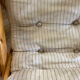 Pair of pine garden armchairs