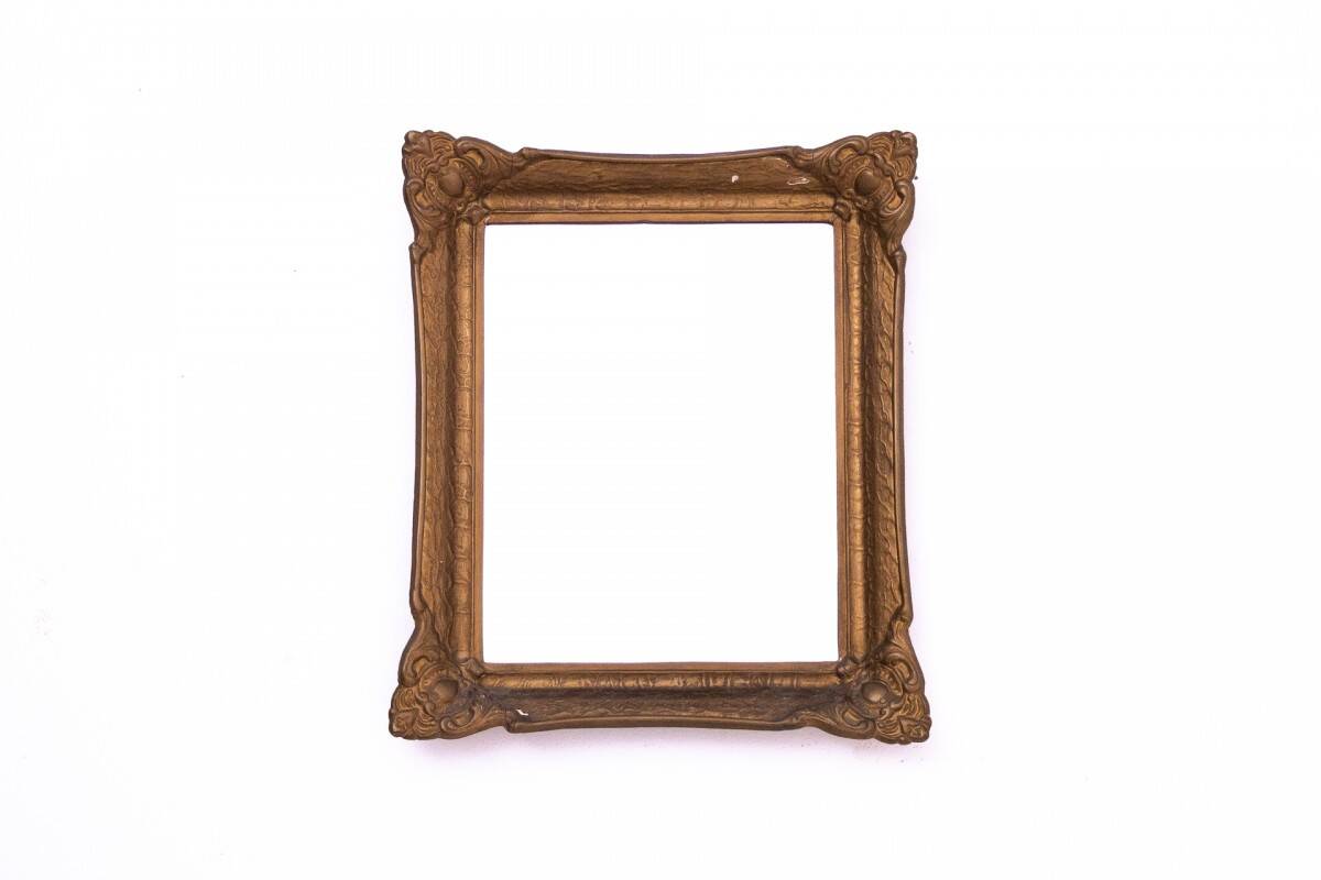 Small French mirror in a gold frame