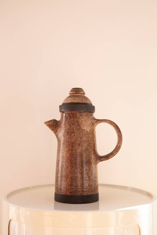 Wabi Sabi spirit elongated stoneware teapot