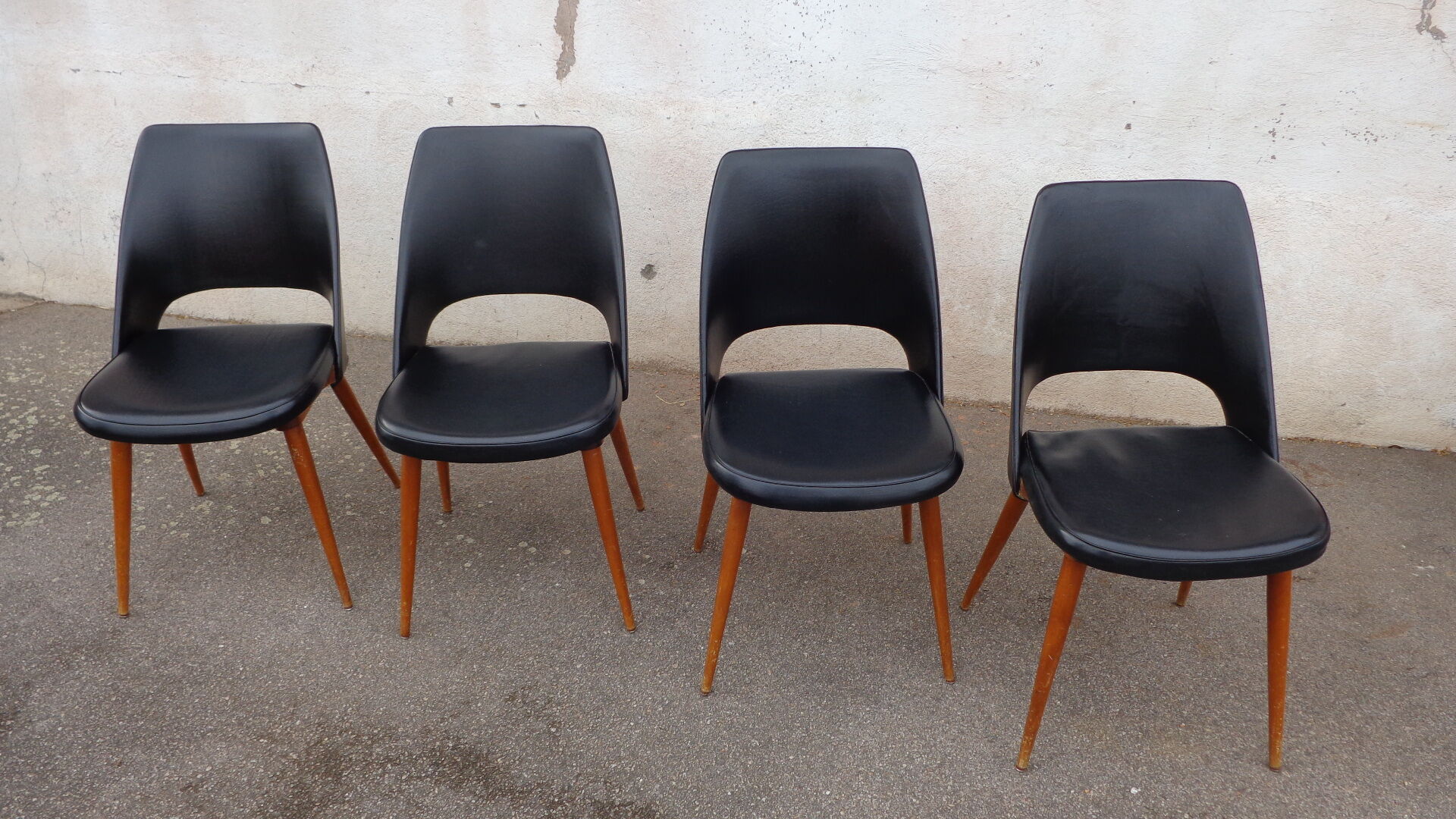 4 vintage chairs 60'