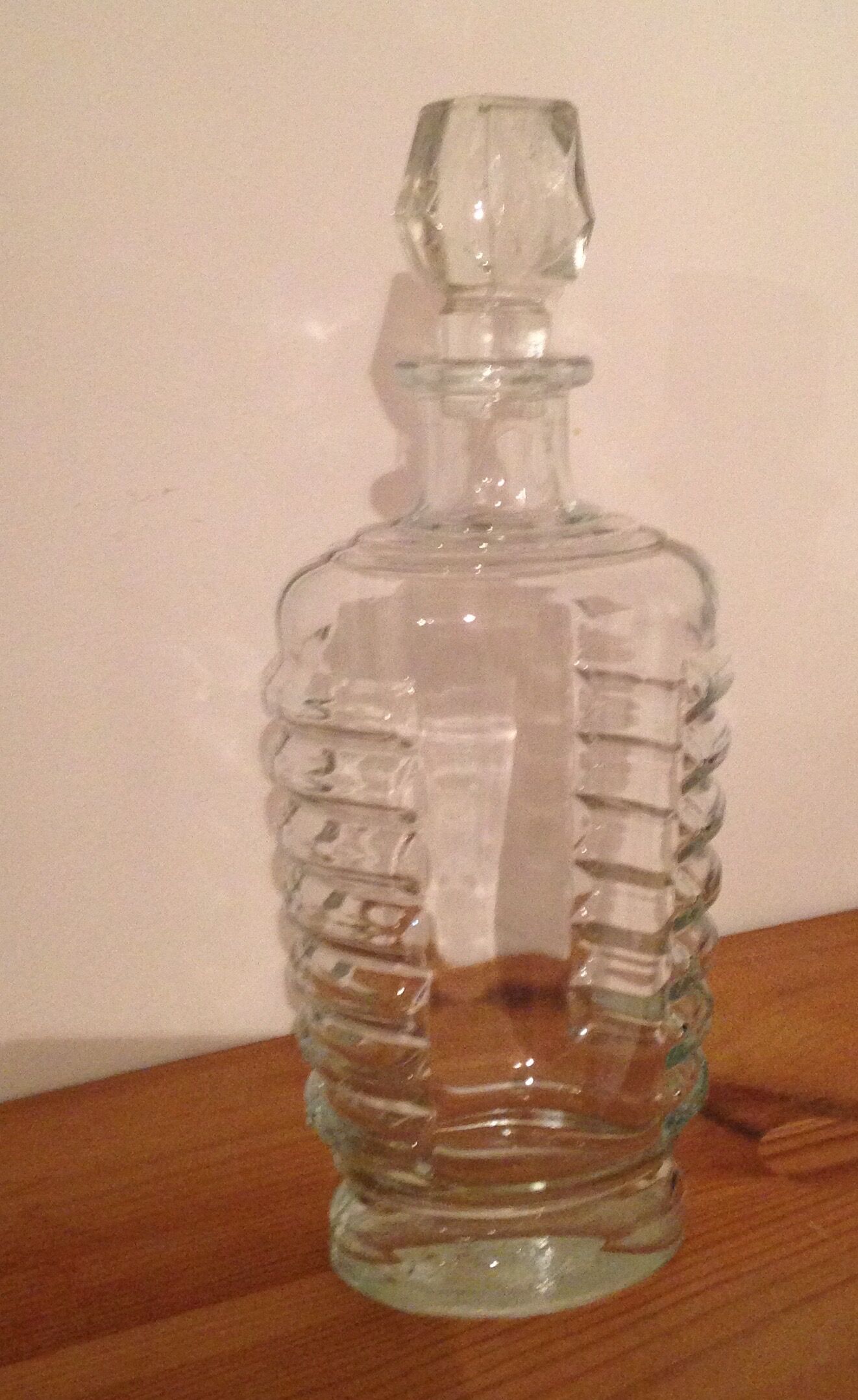 Carafe à whisky vintage en verre