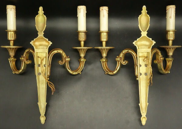 Pair of Louis XVI style wall lamps