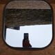 Velvet and mirror coffee table