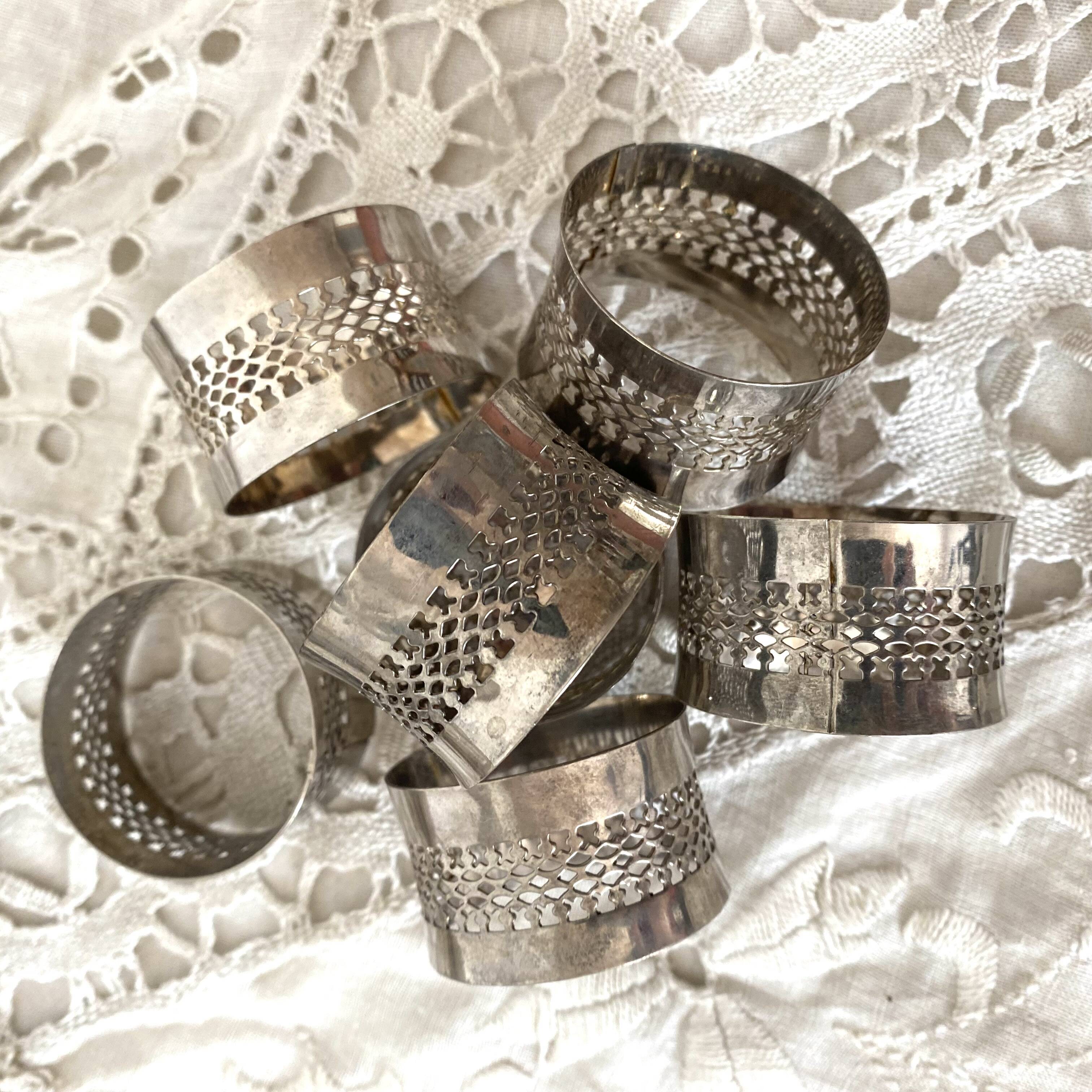 Openwork metal napkin rings