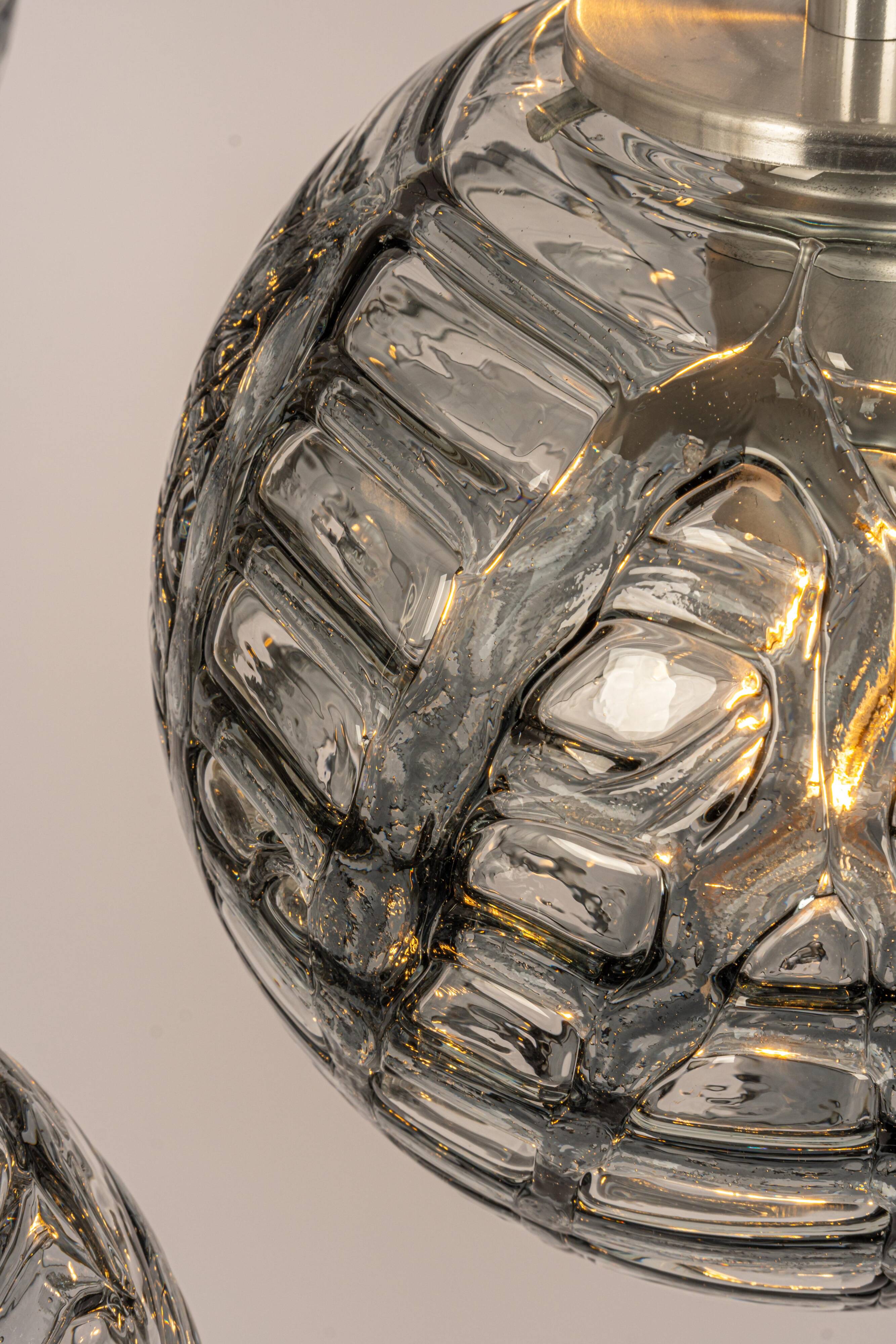 Grand cascading chandelier design with Murano glass by Doria, Germany, 1970s.