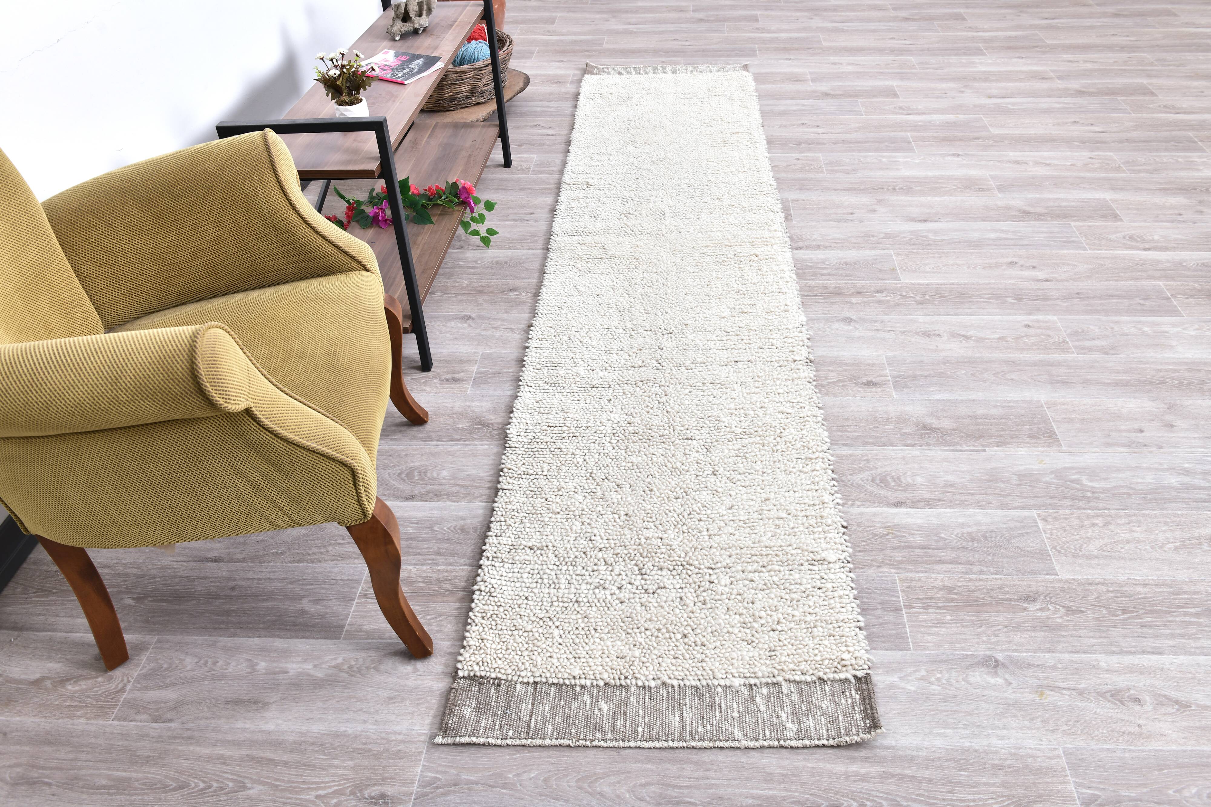 Brown Beige Vintage Runner Rug 70x307Cm