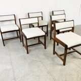 Wenge wooden dining chairs by Spectrum, 1970s