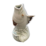 Very original fish vase in ceramic from the 40s