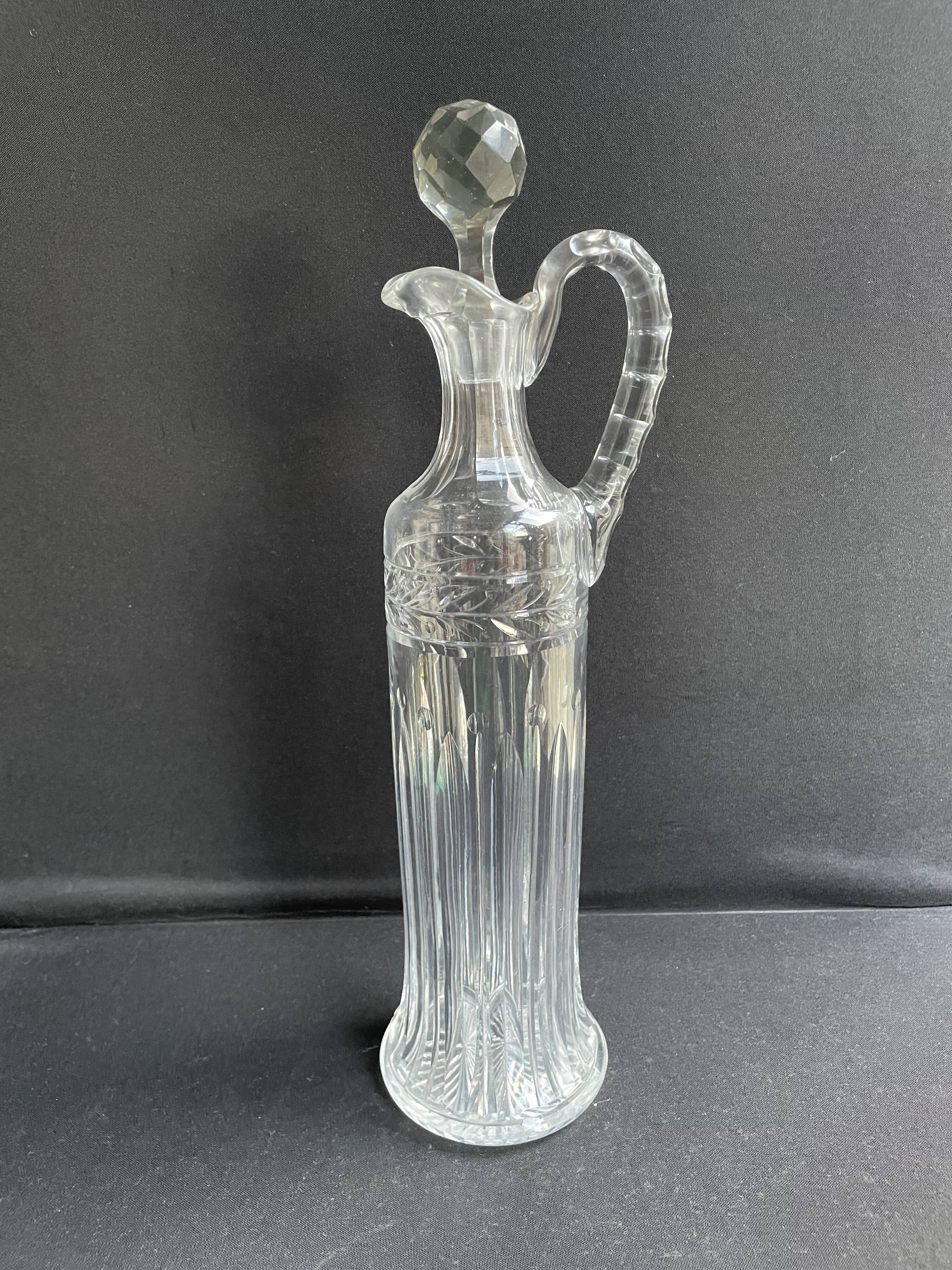 Saint Louis Virginia ewer chiseled 8670 unstamped