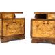 Art deco bedside tables, poland, 1950s