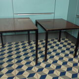 Pull out tables by Pierre Guariche for Meurop