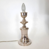 Three vintage bedside lamps in silver