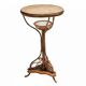 Art Nouveau bentwood & rattan pedestal table, Central Europe, c. 1900–1925