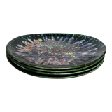 4 oval shaped plates Morvan