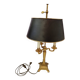 Three-light bouillotte lamp in bronze, Empire style.