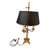 Lampe bouillotte 3 feux en bronze style Empire