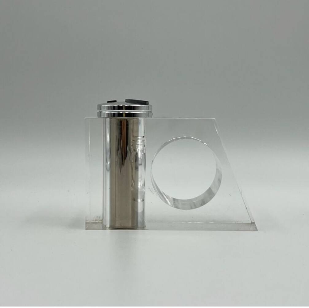 Vintage Guzzini ashtray and lighter – Design by Fabio Manlio Ciocca – 70s