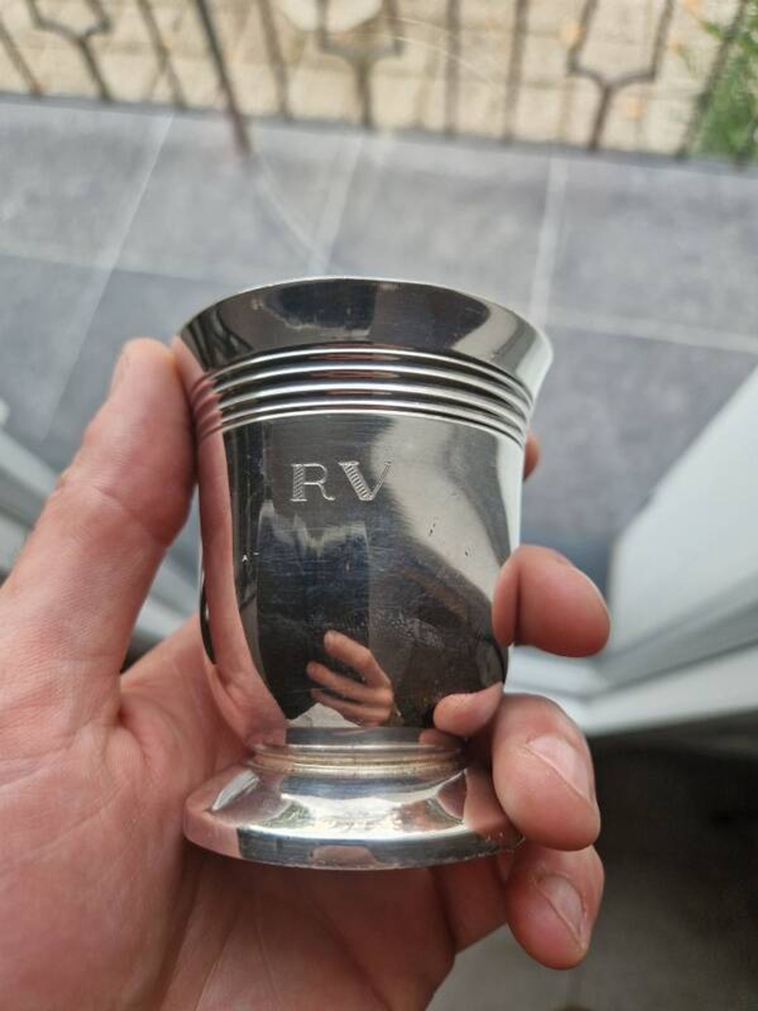 Master Silversmith: Gallia for Christofle - Silver-plated metal cup