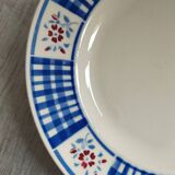 Plat en faïence ancienne K&G Lunéville "Gérardmer"