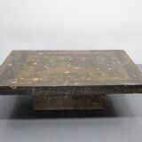 Brutalist salontafl Laauser Fossiel natuursteen