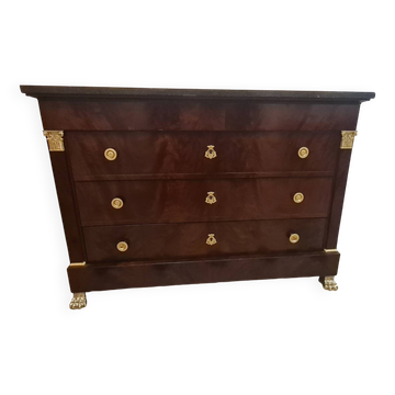 Empire period chest of drawers circa 1812
