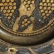 Carved wooden fruit bowl – Centrepiece with grape decoration