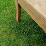 Raw wood coffee table