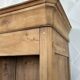 Old solid wood airbrushed wardrobe
