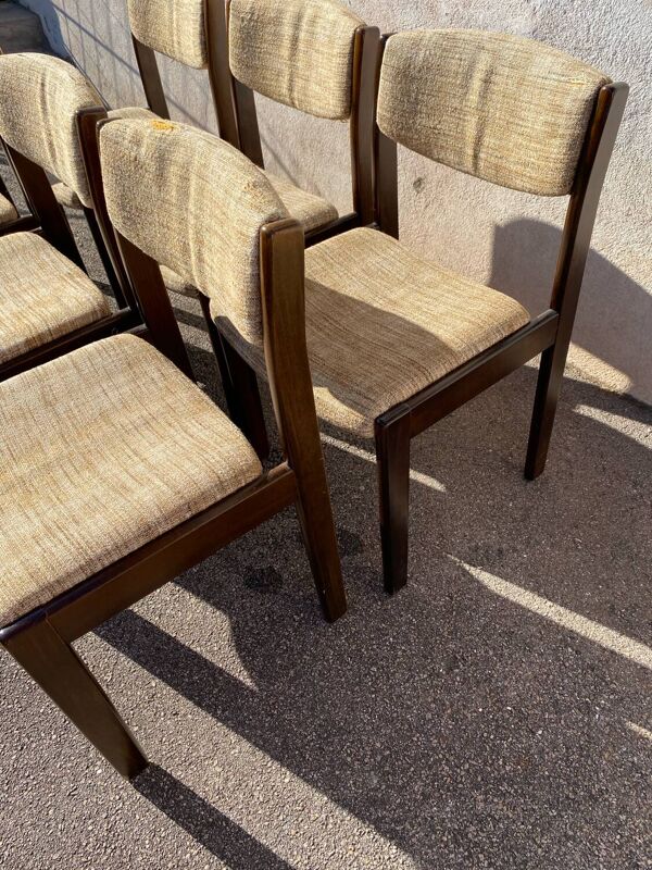 Ensemble table et 6 chaises Baumann