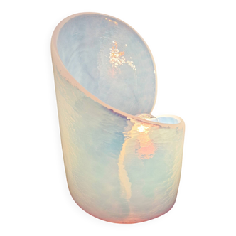 Opalescent glass spiral lamp from Murano, La Murrina, 1970-80.