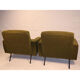Pair of armchairs by Joseph André Motte, model 743 edited by Steiner 1950
