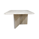 Travertine coffee table