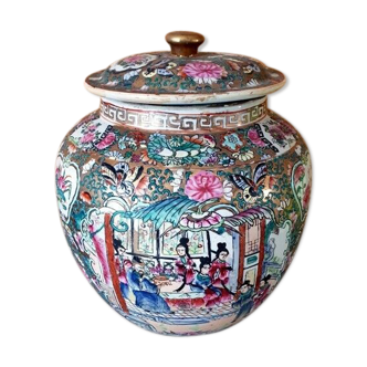 Potiche en porcelaine de Canton, Chine